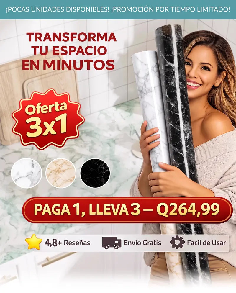 Rollos de vinilo adhesivo de mármol, oferta especial
