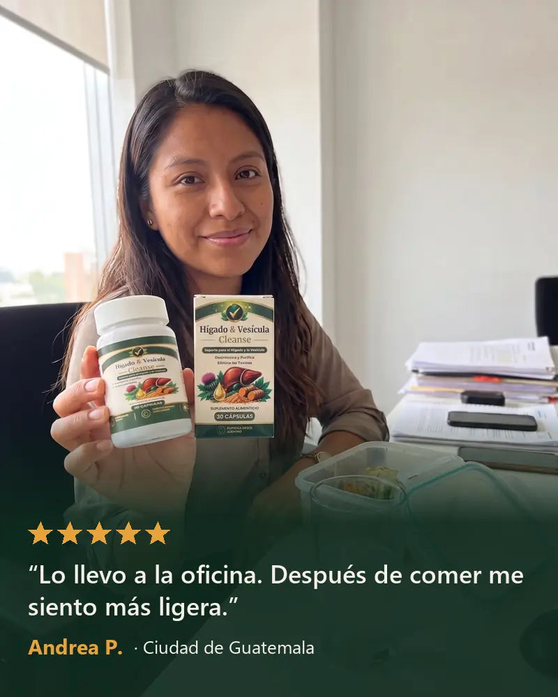 Reseña de Andrea P. con su Hígado & Vesícula Cleanse
