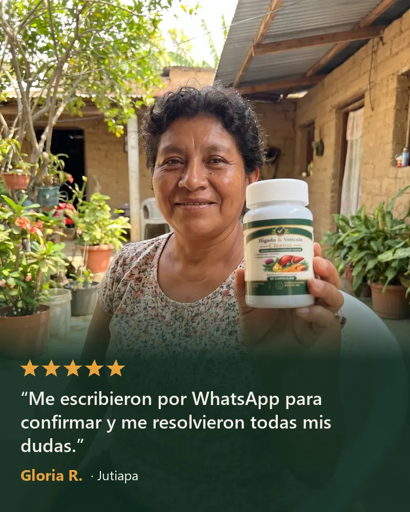 Reseña de Gloria R. con su Hígado & Vesícula Cleanse