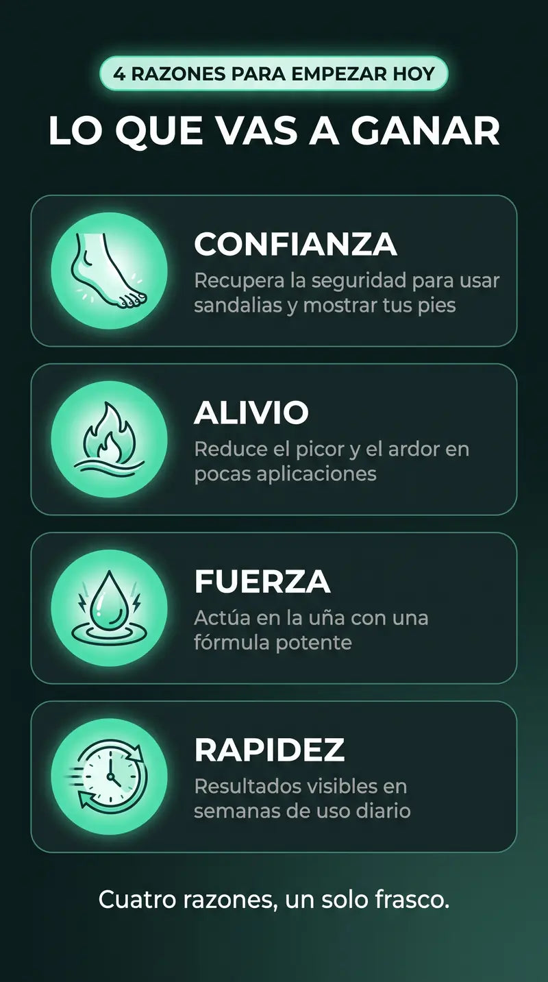 Lo que vas a ganar: confianza, alivio, fuerza y rapidez