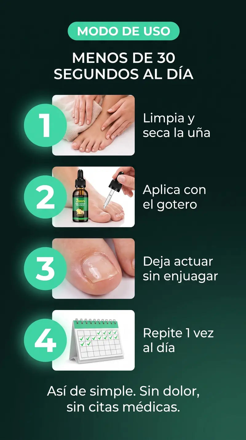 Modo de uso: menos de 30 segundos al d&iacute;a